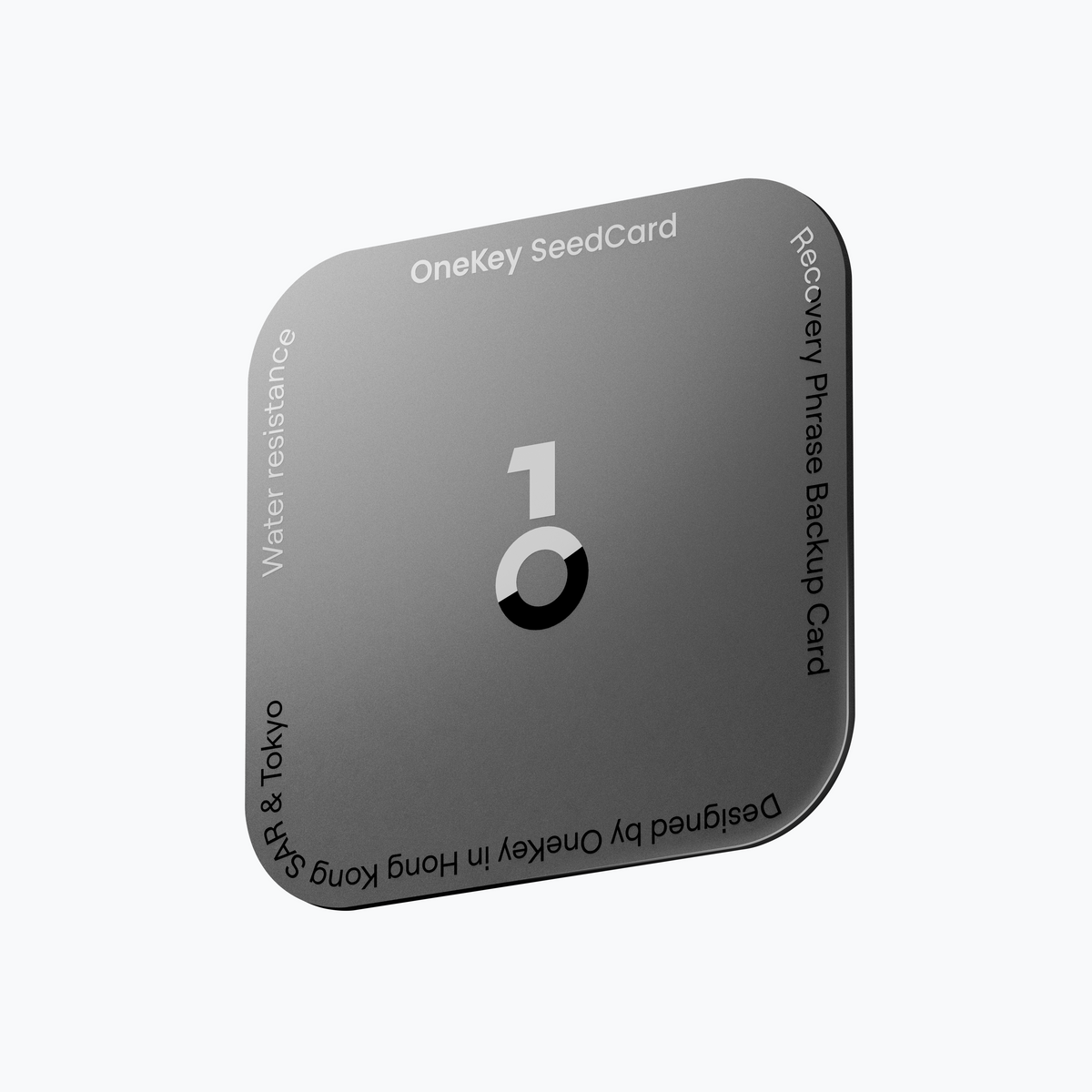 OneKey SeedCard - Recovery Phrase Backup Card