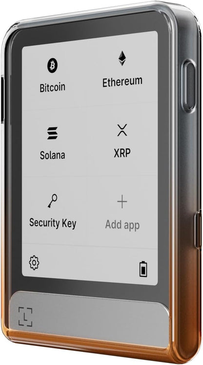Ledger Flex Protective Case with Device Image - BTC Orange