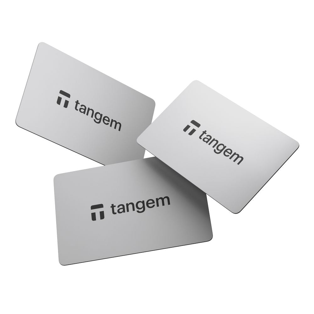 Tangem Wallet 3 Card Set - NFC Hardware Wallet - Seedless - EAL6+ Secure Element