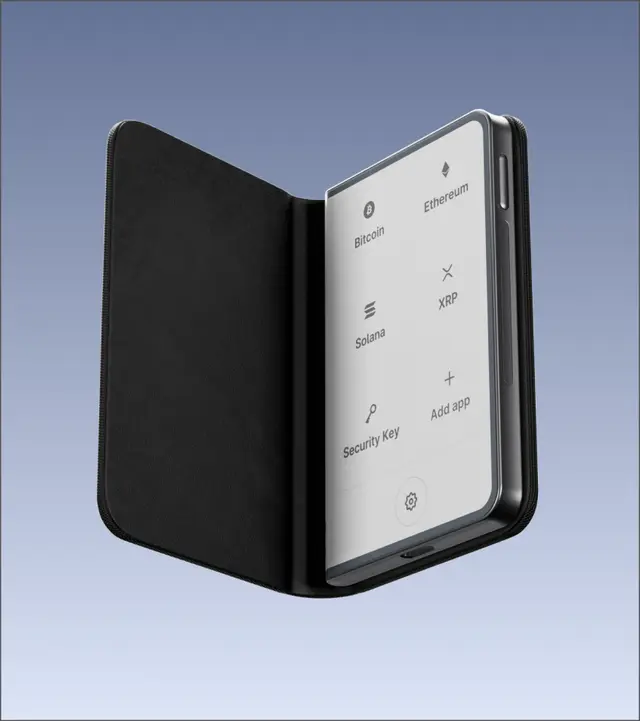 Ledger Stax with magnetic shell protection